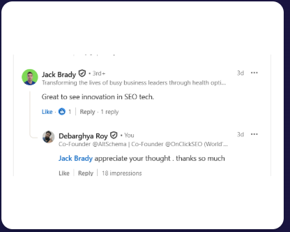 Testimonial from Jack Brady